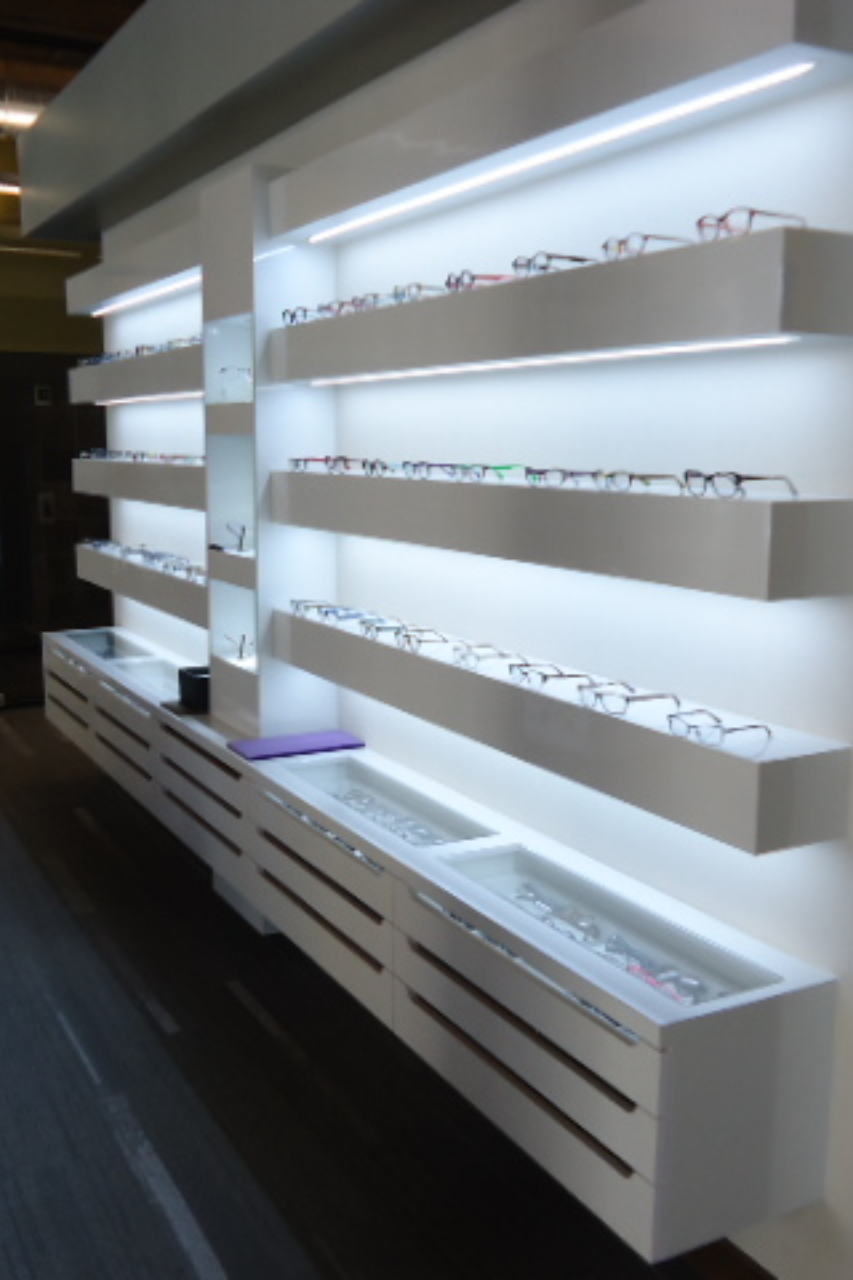 About-eyeglass fixture