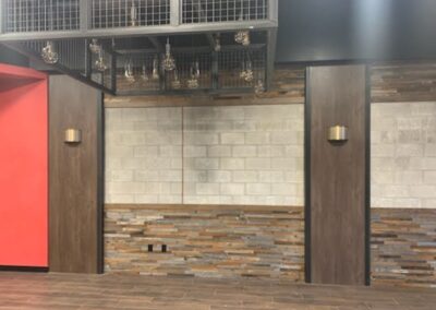 Custom wall at IMPROV of Brookfield.