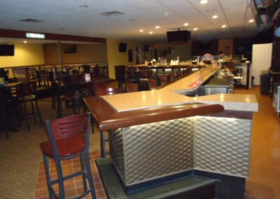 Plastic lam cabinets and countertops with microflex panels for JBs on 41.