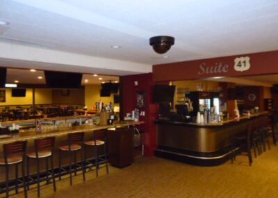 Plastic lam cabinets and countertops with microflex panels for JBs on 41.