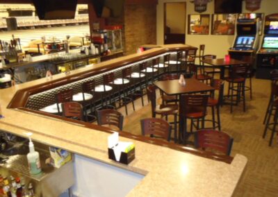 Plastic lam cabinets and countertops with microflex panels for JBs on 41.