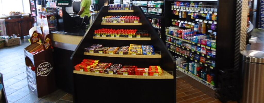 Custom gas station retail display