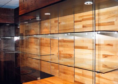 Wood Display Case for Marquette University