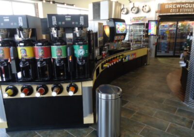 Plastic laminate cabinetry for Open Pantry.
