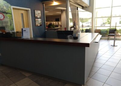 Reception desk for the Village of Menomonee Falls.