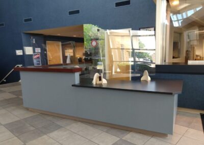 Reception desk for the Village of Menomonee Falls.